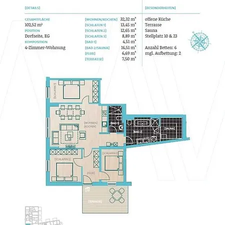 Inselwind Ferienwohnung 10 Meerfamilie 가거